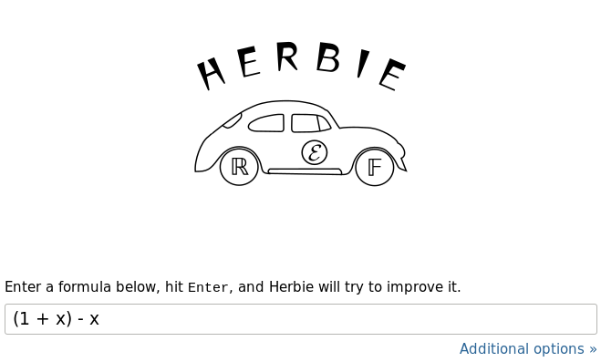 A screenshot of the Herbie web shell main page.